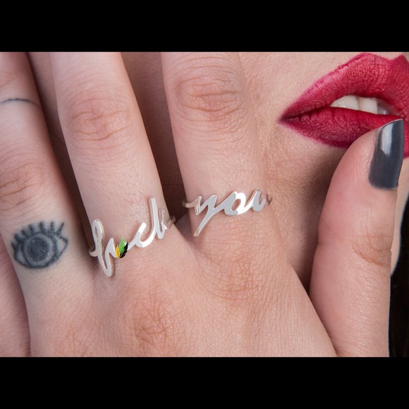 SOLD Fuck You Ring - Picture 2 of 3